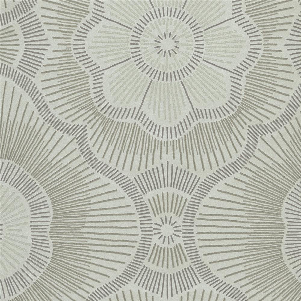 JF Fabrics 52074 72W8621 Karma Wallpaper in Aqua; Mint