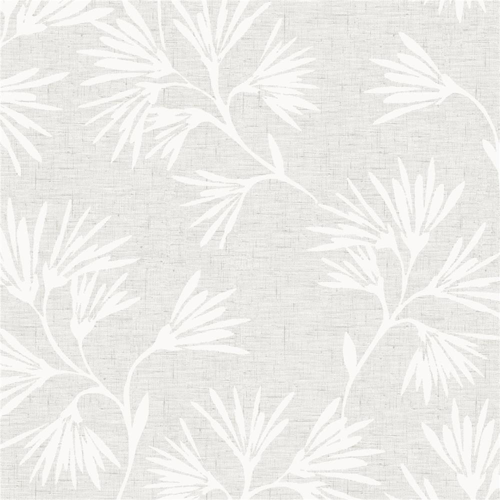 JF Fabrics 52087 90W8611 Impressions Wallpaper in White; Cream; Grey