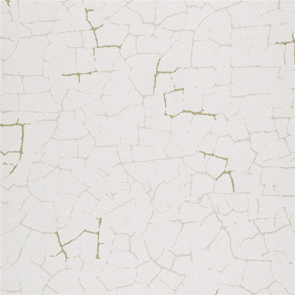 JF Fabrics 52088 91W8611 Impressions Wallpaper in White; Cream; Gold