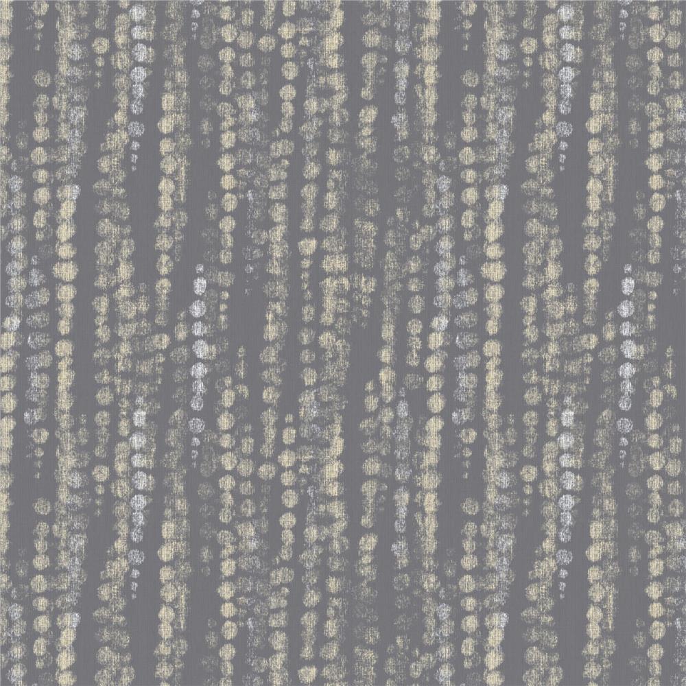 JF Fabrics 52089 96W8611 Impressions Wallpaper in Grey; Cream; Gold