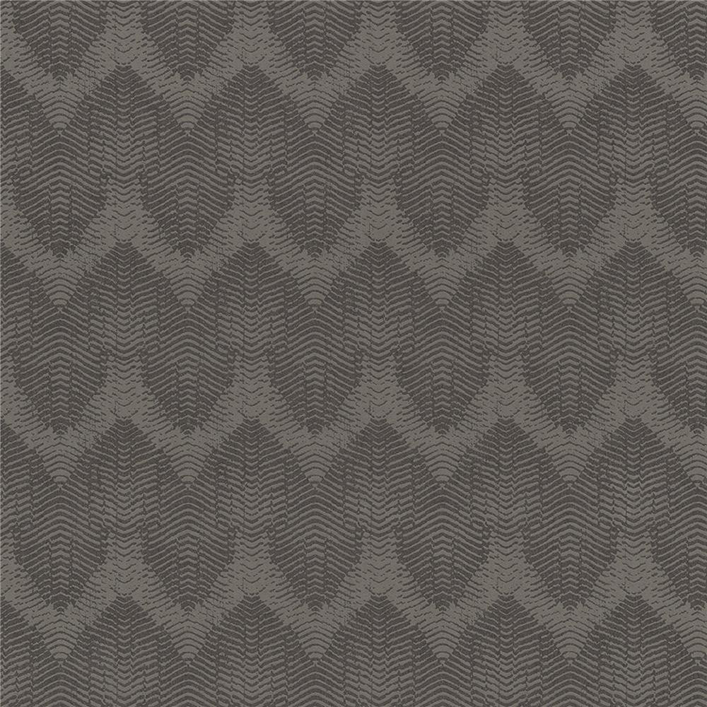 JF Fabrics 52098 36W8821  Brown Wallpaper