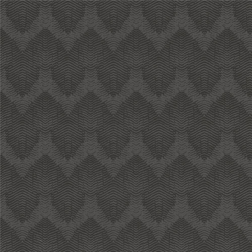 JF Fabrics 52098 98W8821  Black Wallpaper