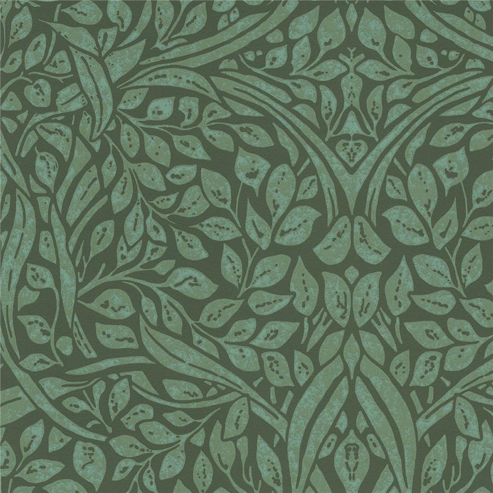 JF Fabrics 52108 76W8811 IN BLOOM Green Wallpaper