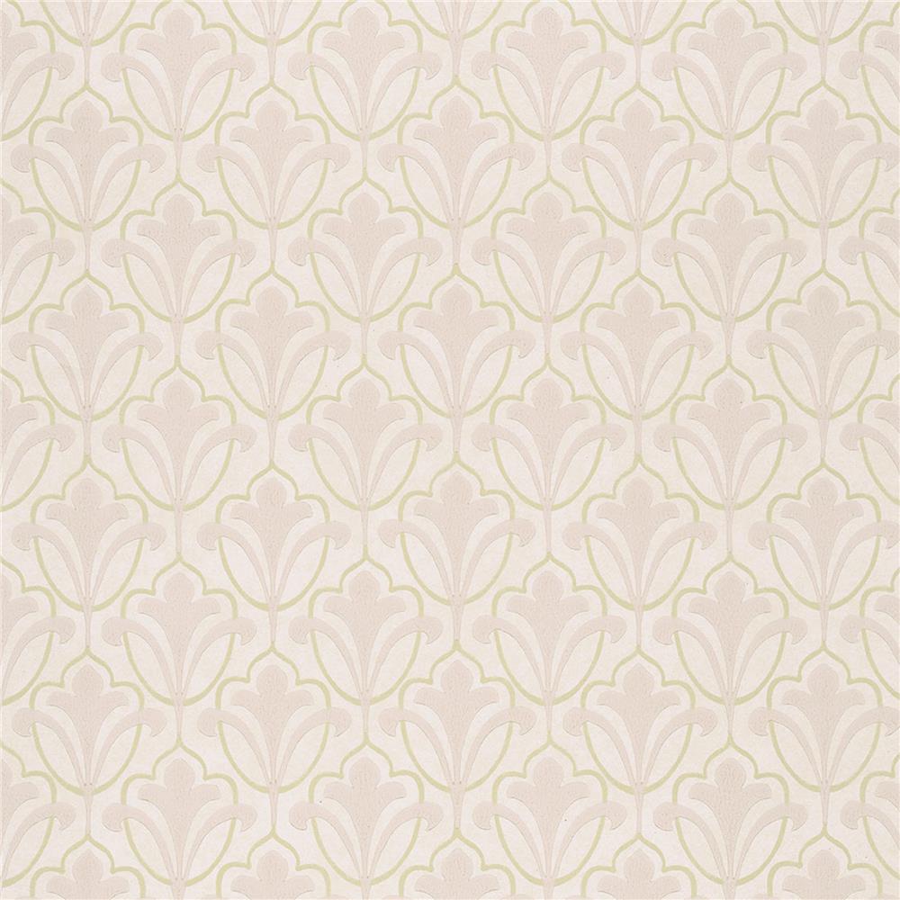JF Fabrics 52109 40W8811 IN BLOOM Pink Wallpaper