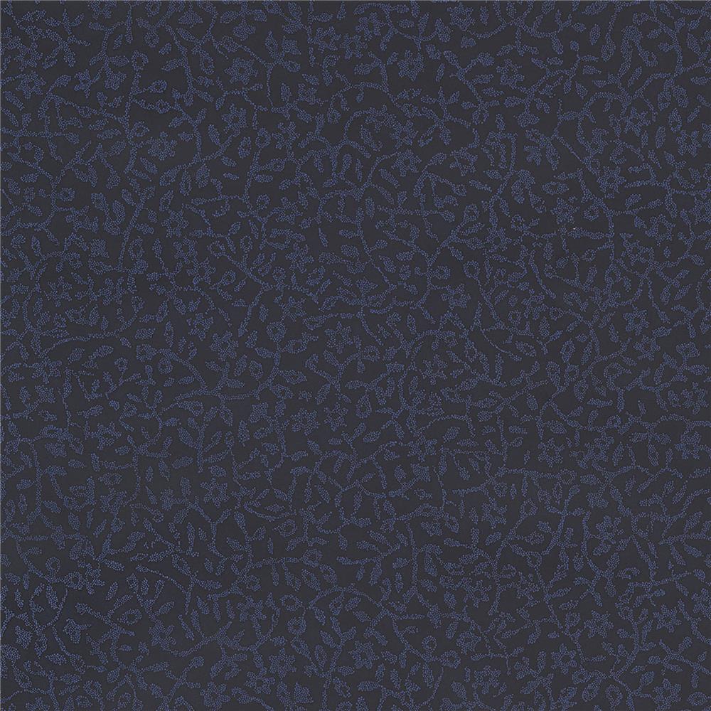 JF Fabrics 52111 67W8811 IN BLOOM Blue Wallpaper