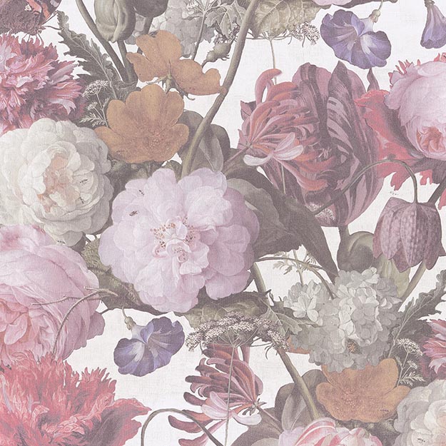 JF Fabrics 5252-43 Floral Straight Match Wallpaper
