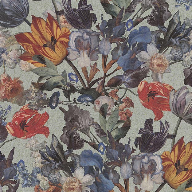 JF Fabrics 5253-65 Floral Quarter Match Wallpaper