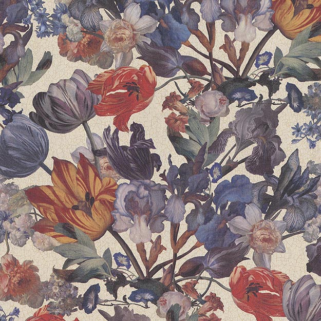 JF Fabrics 5253-68 Floral Quarter Match Wallpaper