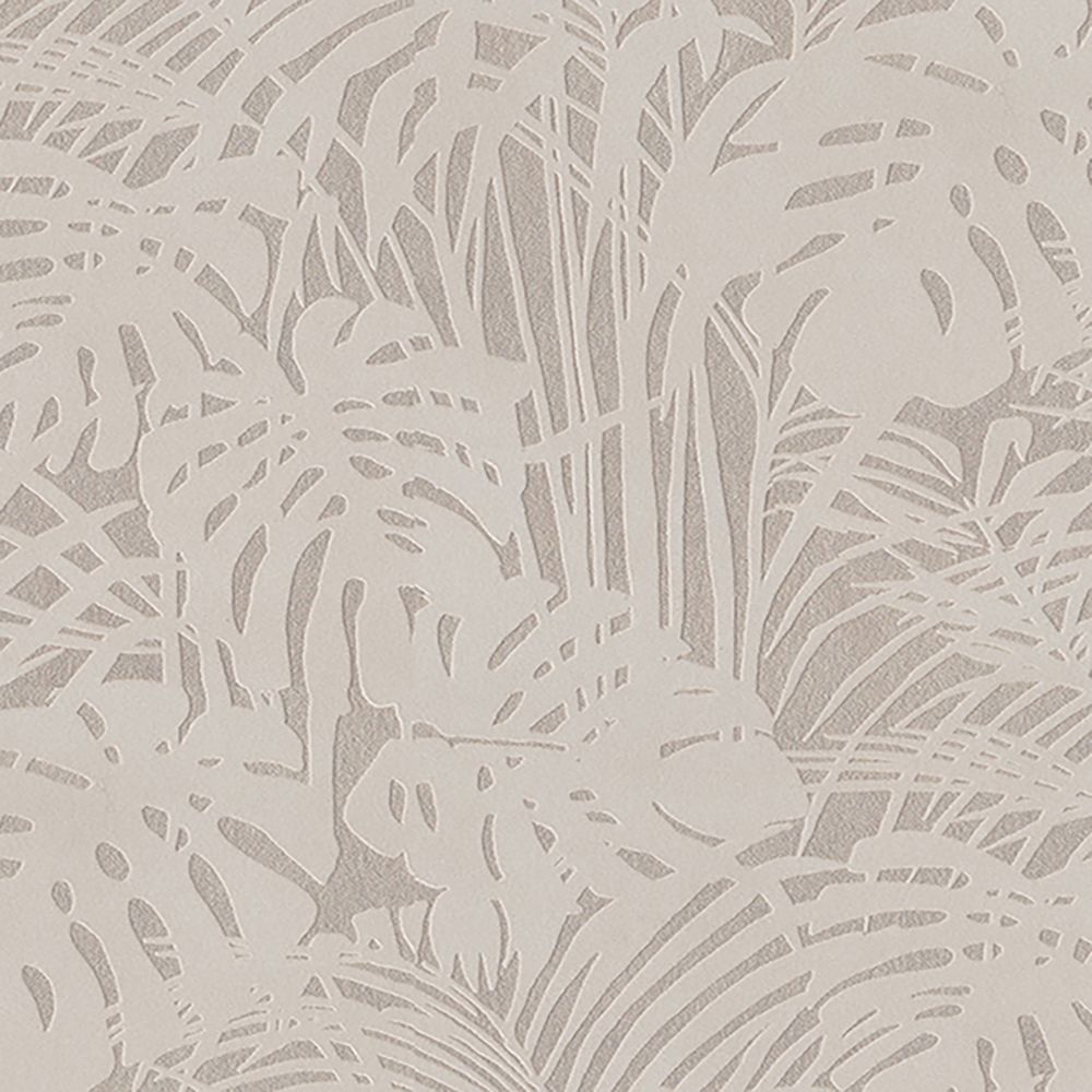 JF Fabrics 5284-30 W7971 Wonderland Wallcoverings Non Woven Flocked Palm Leaves Straight Match Wallpaper