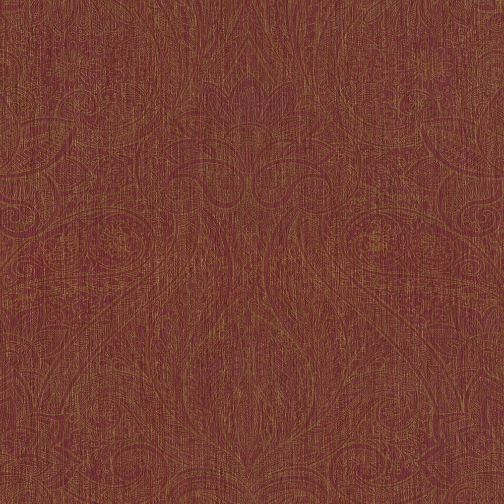 JF Fabrics 5298 48W8251 BOHO CHIC Burgundy; Red Wallpaper
