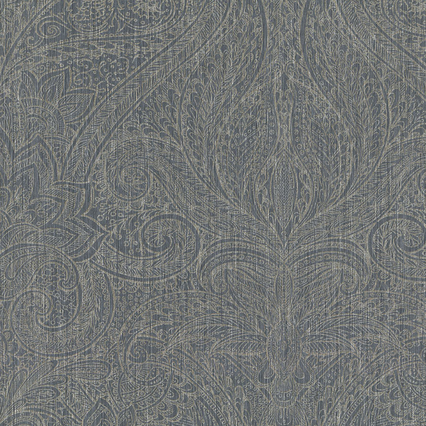 JF Fabrics 5298 66W8251 BOHO CHIC Blue Wallpaper