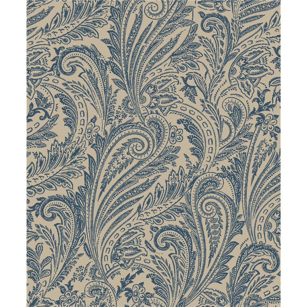 JF Fabrics 8047-68 Damask Flocked Half Drop Match Wallpaper