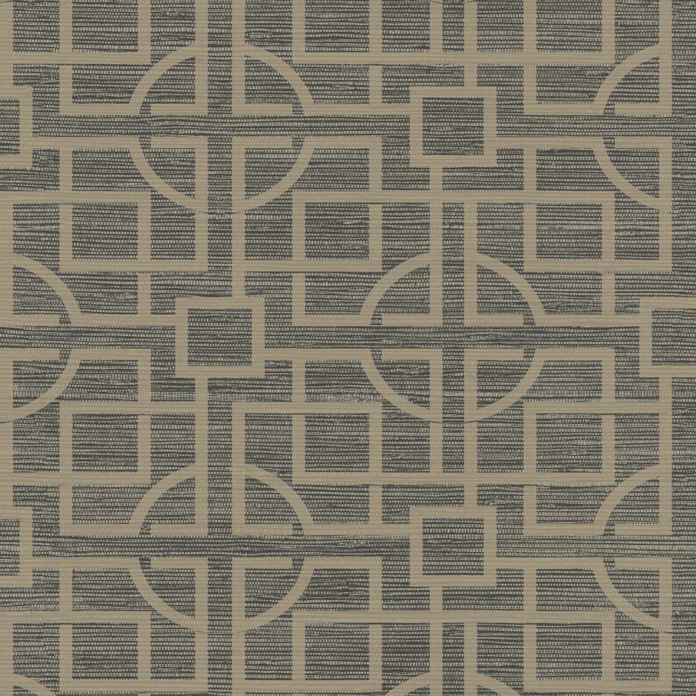 JF Fabrics 8126 38W8791 Kyoto Brown Wallpaper