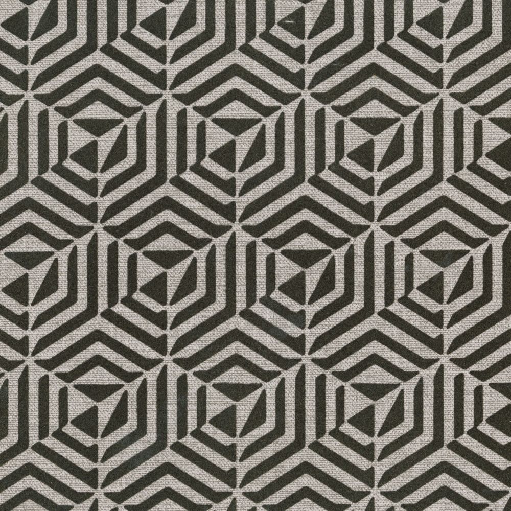 JF Fabrics 8158 98W9071 Wallcovering in Brown, Black