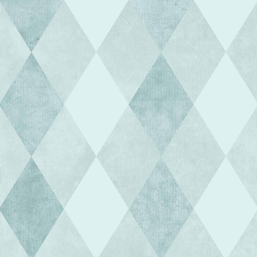 JF Fabrics 8187 64W9081 Wallcovering in Teal, Blue, Seafoam, Aqua