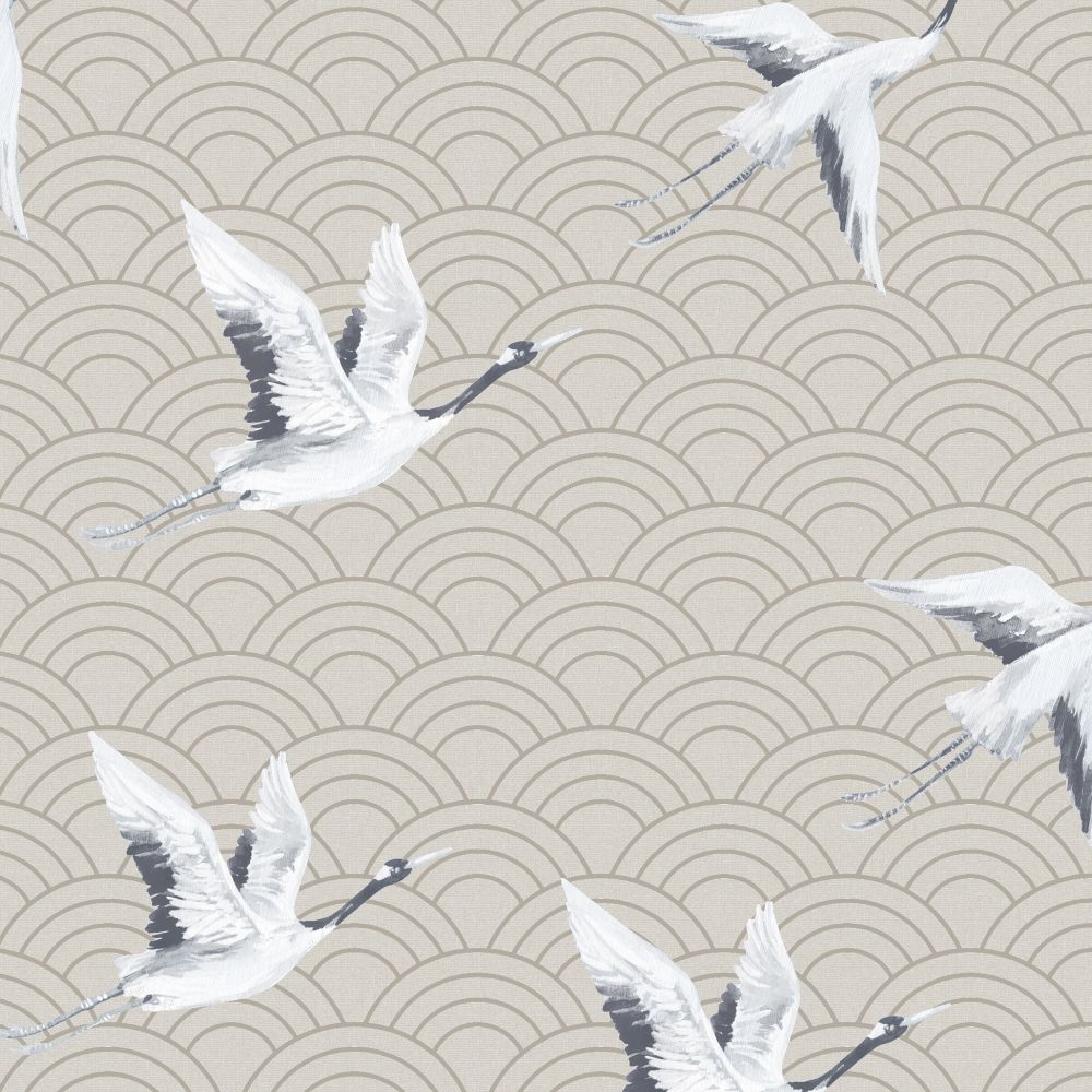 JF Fabrics 8189 12W9081 Wallcovering in Taupe, Sand