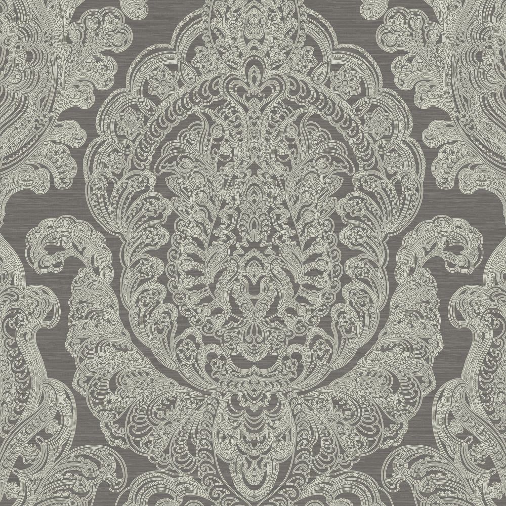 JF Fabrics 8192 36W9081 Wallcovering in Grey, Brown
