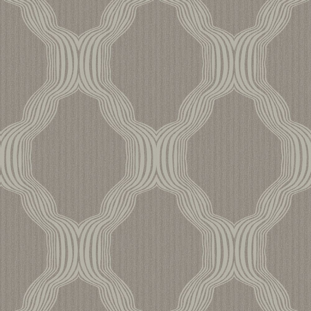 JF Fabrics 8203 11W9321 Wallcovering in Pewter, Silver, Grey