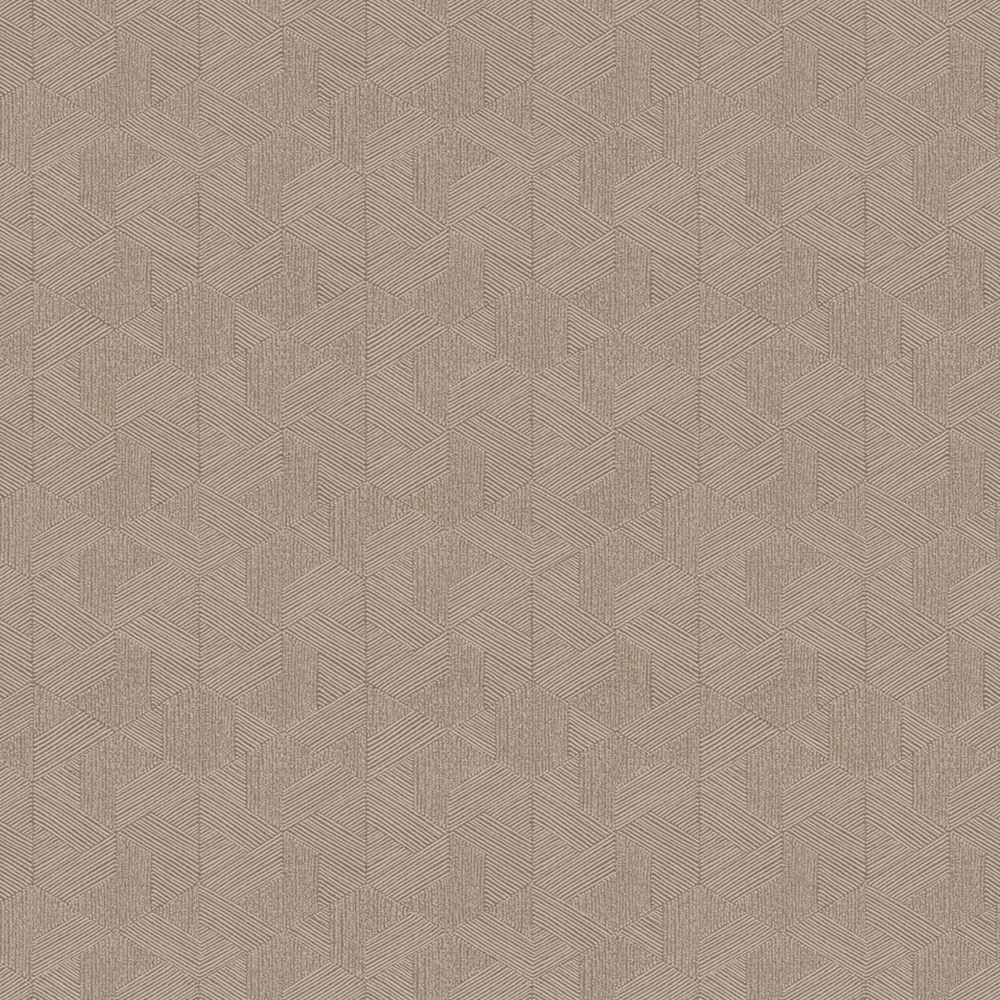 JF Fabrics 8218 77W9331 Wallcovering in Bronze ,Grey, Gold