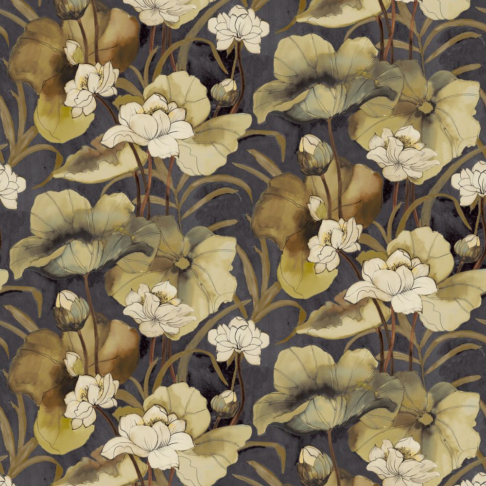JF Fabric 8237 99W9441 Wallcovering in Yellow, Beige