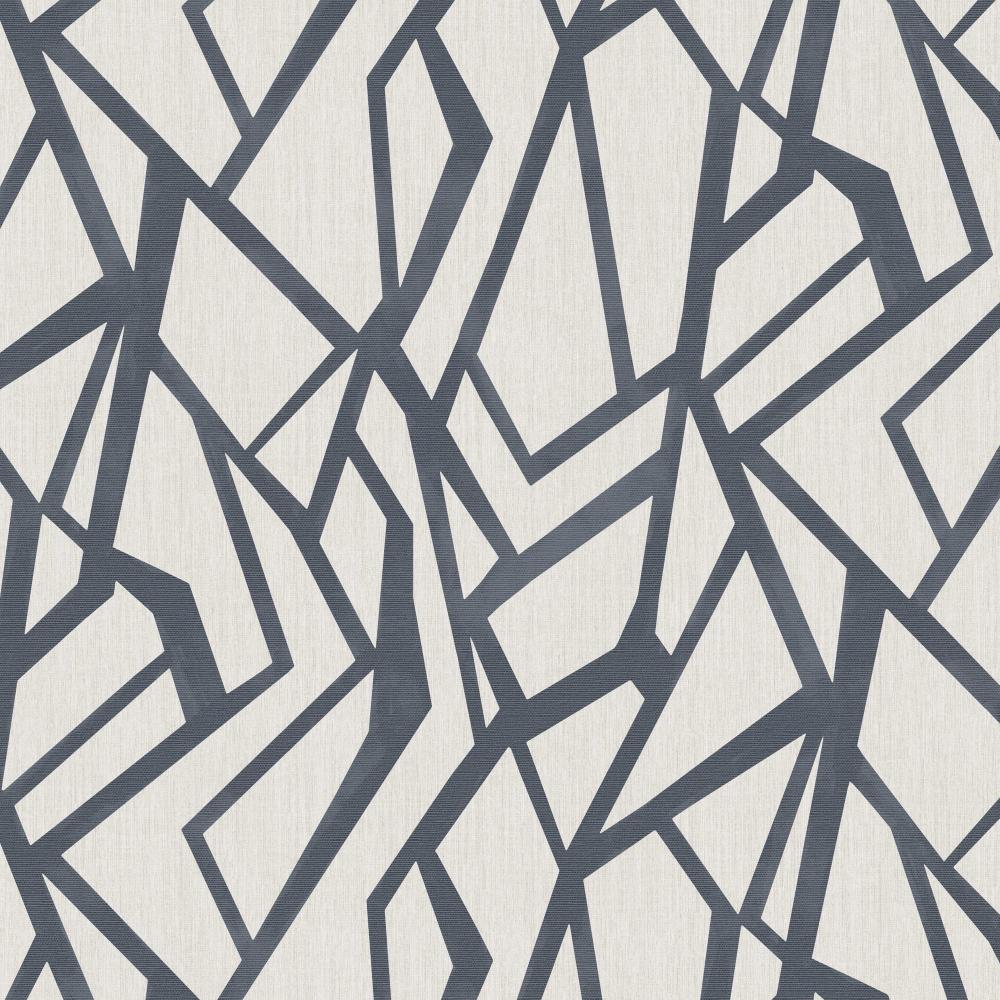 JF Fabric 8251 69W9571 Wallcovering in Blue, White
