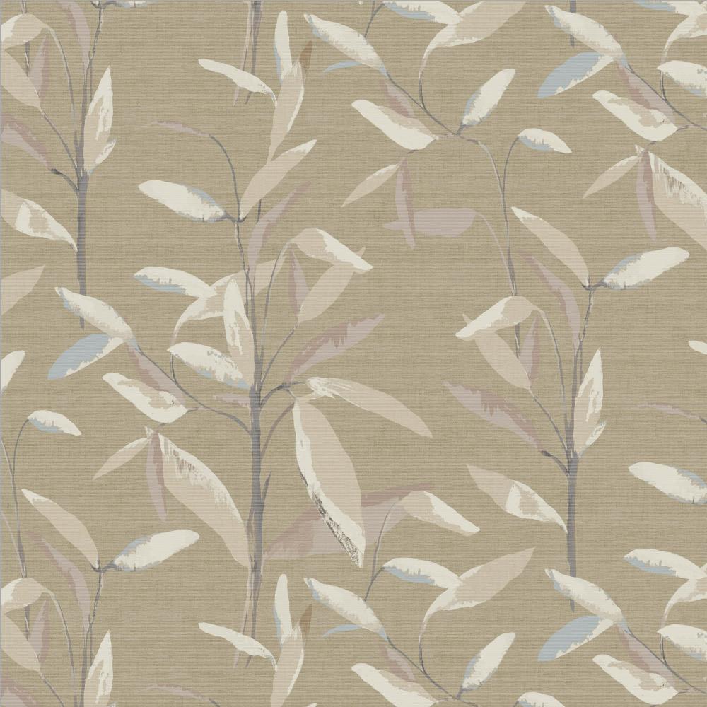 JF Fabric 8252 18W9571 Wallcovering in Yellow, Beige, Blue