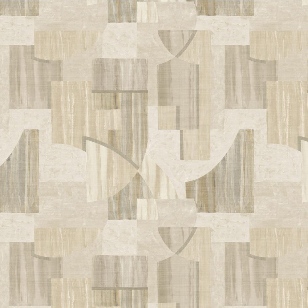 JF Fabric 8253 33W9571 Wallcovering in Beige, White