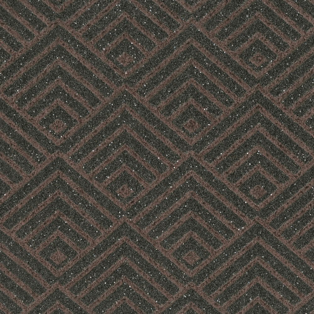 JF Fabrics 9054 35WS121 INDOCHINE Brown; Orange; Rust Wallpaper