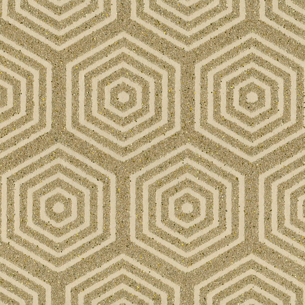 JF Fabric 9055 16WS121 Wallcovering in Yellow,Gold