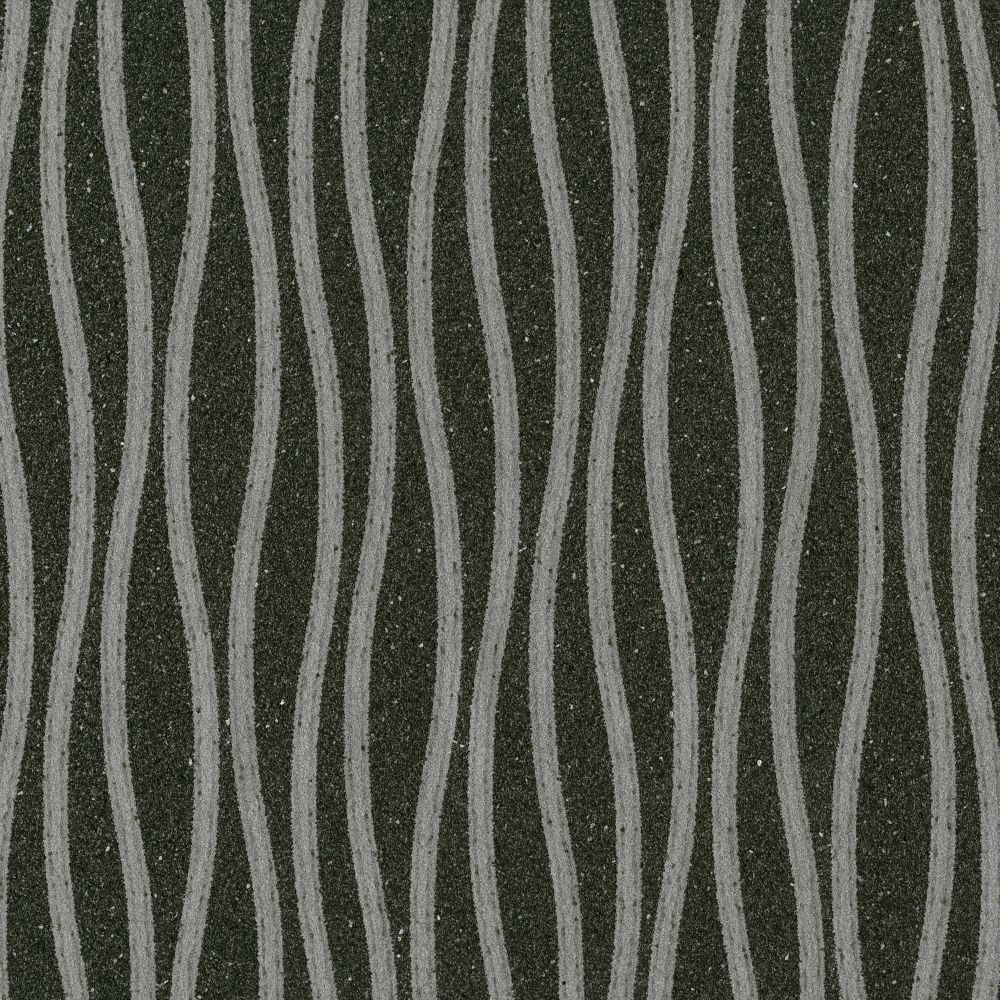 JF Fabrics 9095 97WS121 INDOCHINE Black; Grey; Silver Wallpaper