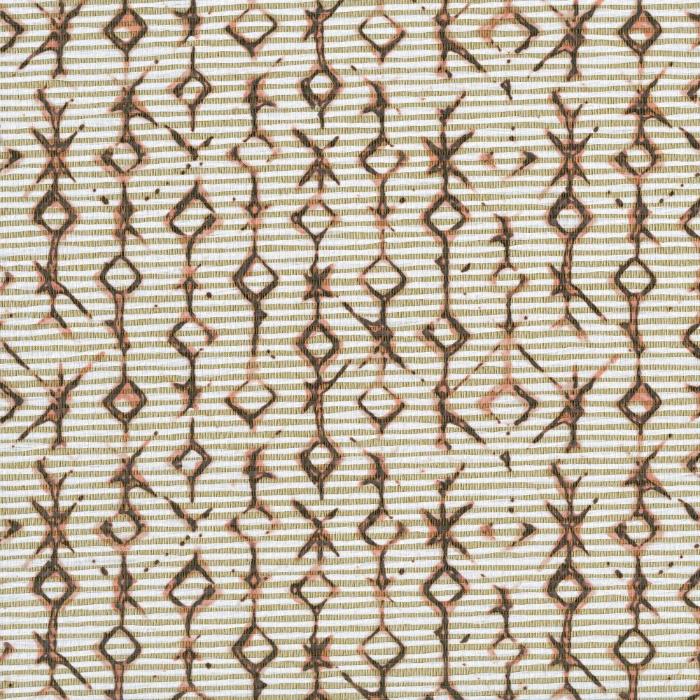 JF Fabrics 9221 28WS131 Indochine Vol. 2 Texture Wallcovering in Brown / Gold
