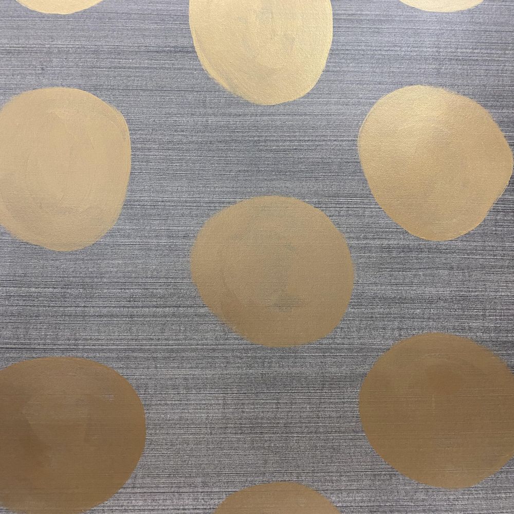 JF Fabrics 980000 96WF9231 Tones & Textures V2 Fan Deck Texture Wallcovering in Gray / Gold