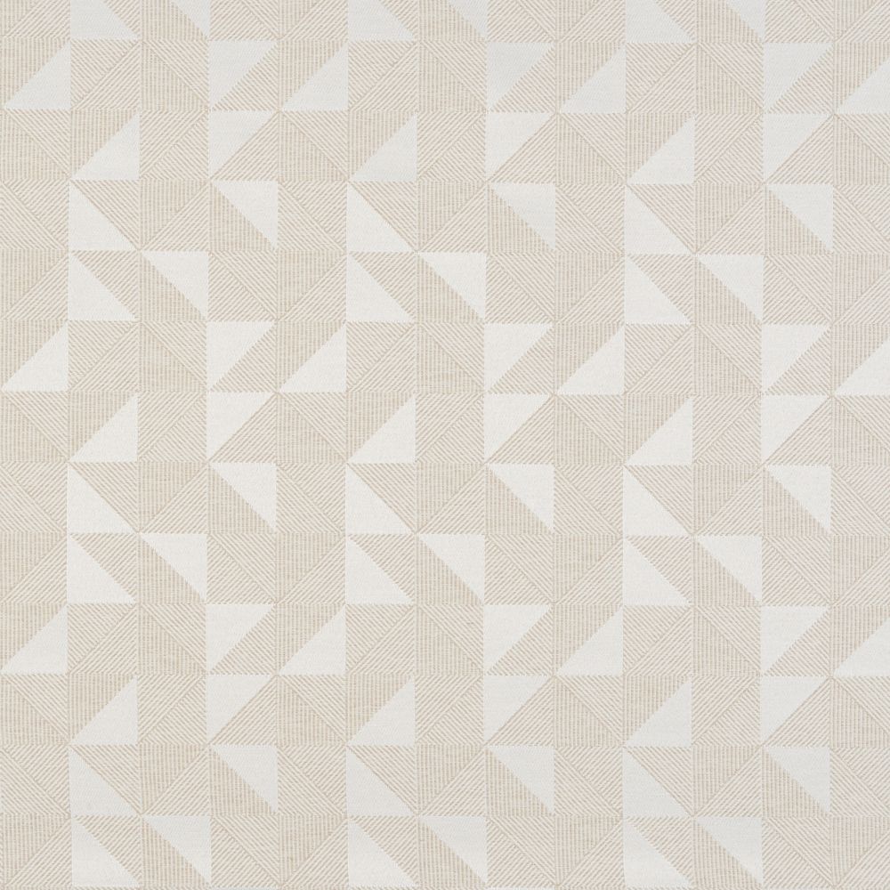 JF Fabrics AHOY 31J8911 Crypton Series 1 Geometric Fabric in Beige / Tan / White