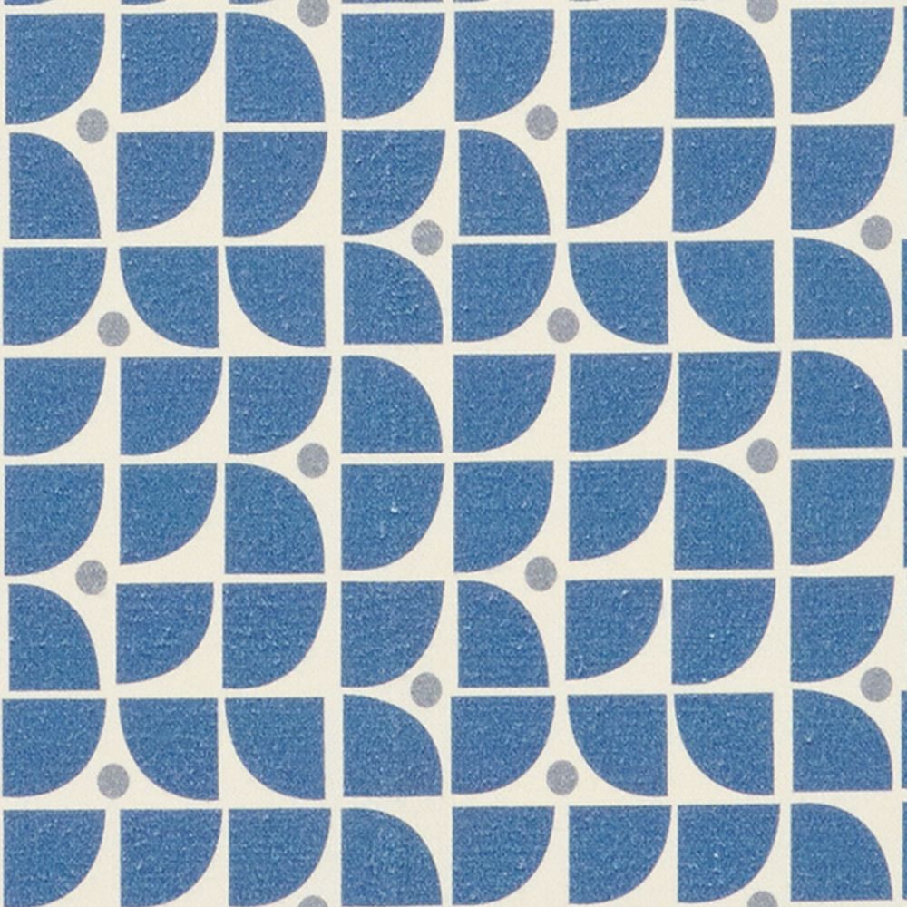 JF Fabric ALDO 67J9421 Fabric in Blue, White