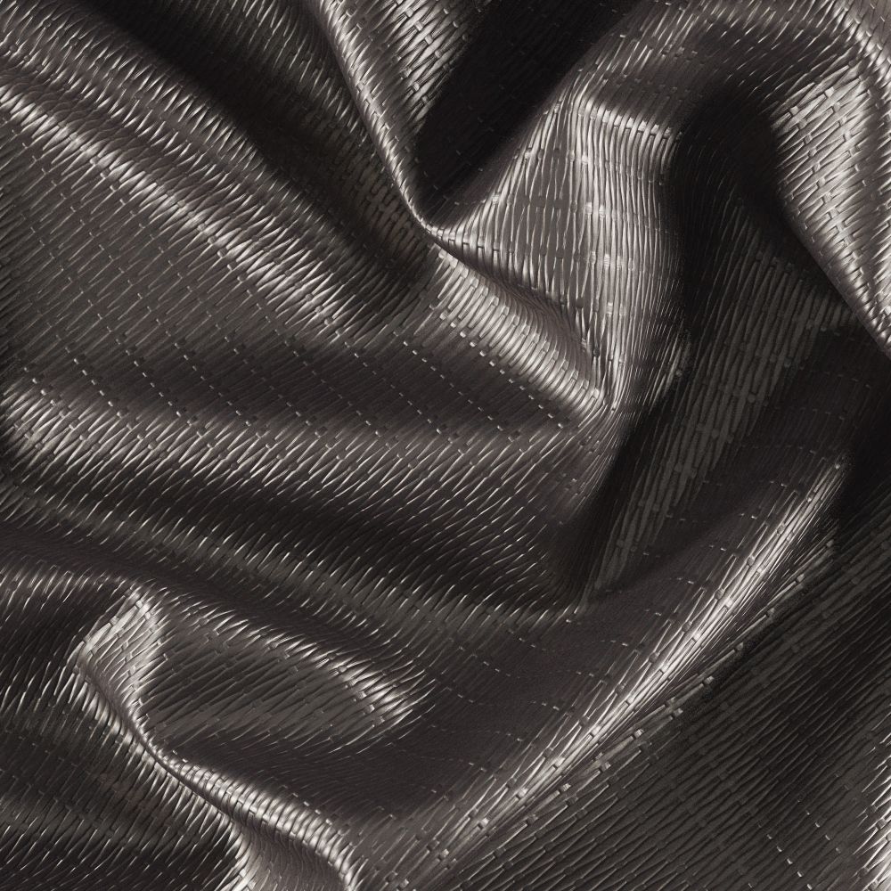 JF Fabrics AMULET 35J9011 Charmed Metallic Fabric in Steel / Taupe