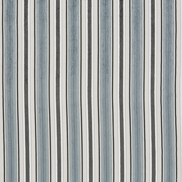 JF Fabrics ANCHOR-68 J7861 Chromium Book Multi-Width Stripe Upholstery Fabric