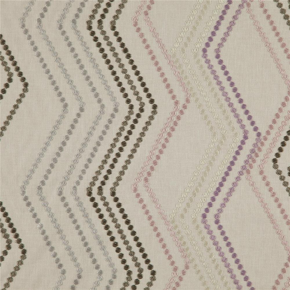 JF Fabrics ARGYLE 53J8351 Fabric in Creme; Beige; Pink