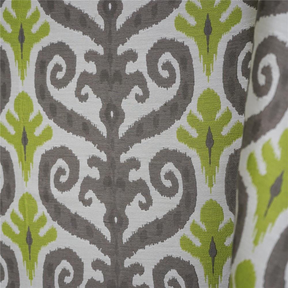 JF Fabrics BALI 74SJ101 Fabric in Creme; Beige; Green; Grey; Silver; Taupe