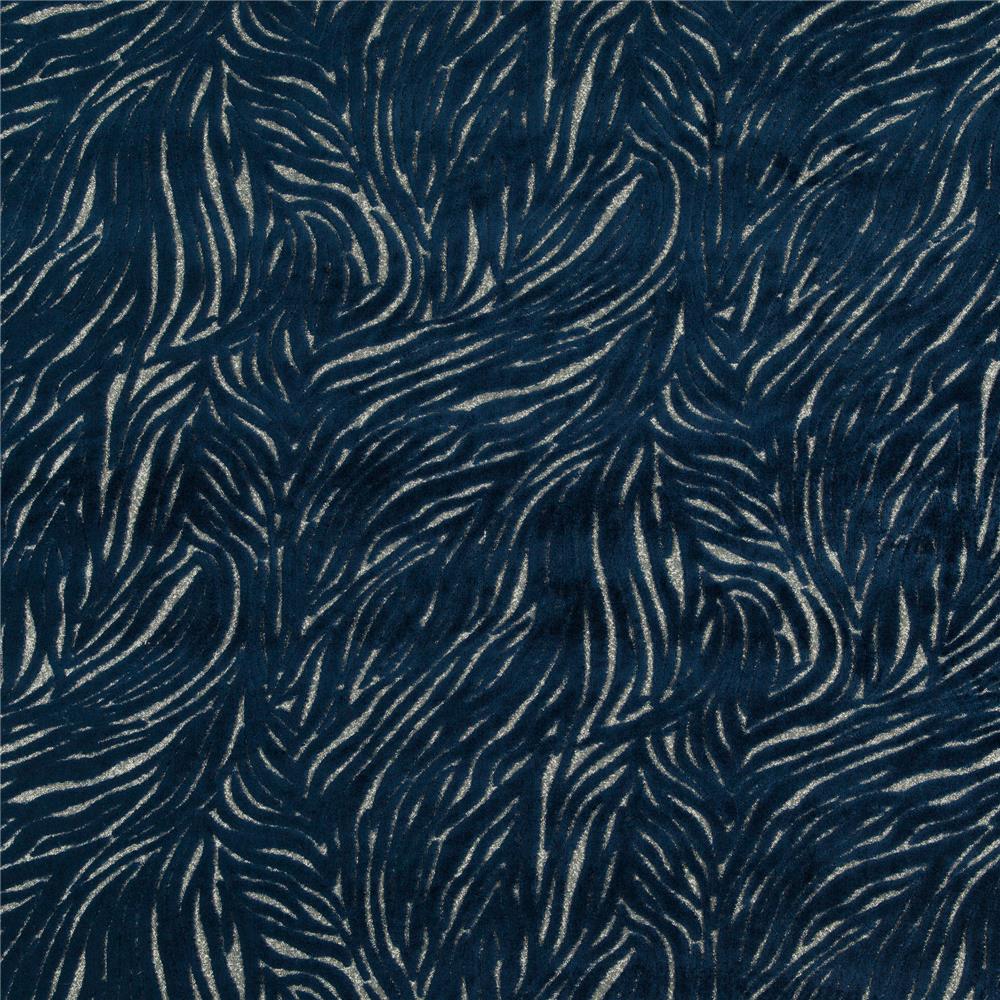 JF Fabrics BLUFF 68J8571 Fabric in Blue