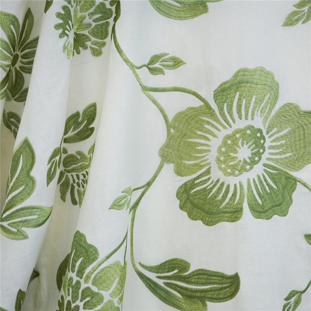JF Fabrics BOTANICAL 72SJ101 Fabric in Creme; Beige; Green