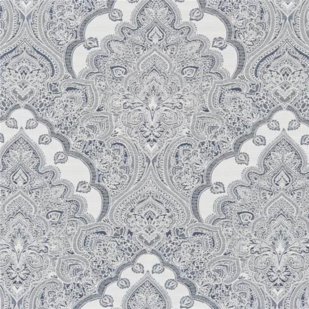 JF Fabric CAMEO 95J7161 Fabric in Grey,Silver
