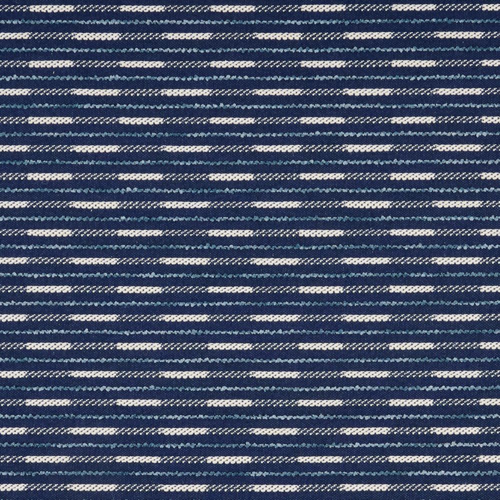 JF Fabric CHANDLER 68J9421 Fabric in Blue, Navy, White
