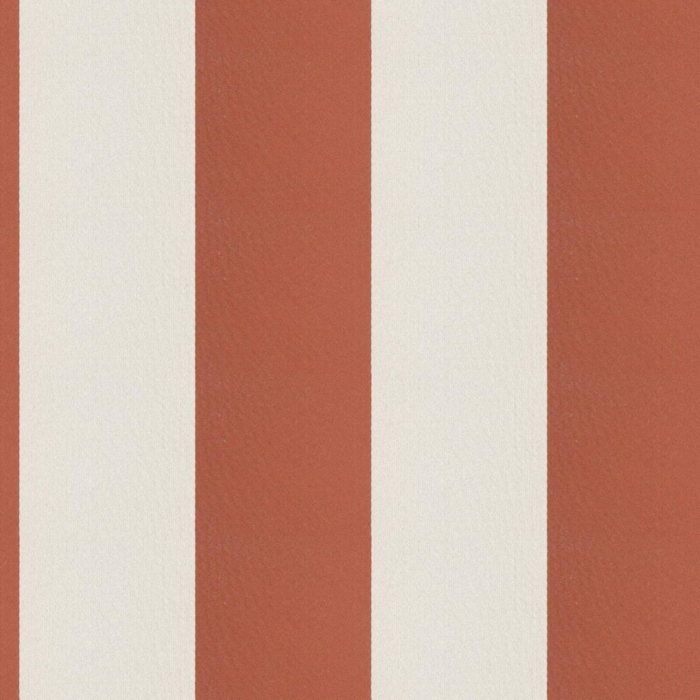 JF Fabrics CIRQUE 48J9351 Fabric in Terracotta/ Orange/ White