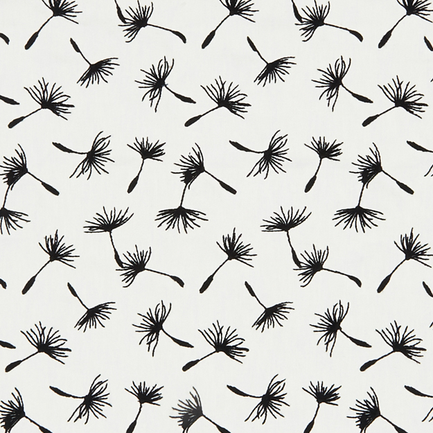 JF Fabric CLOVER 97J8201 Fabric in Black,Offwhite
