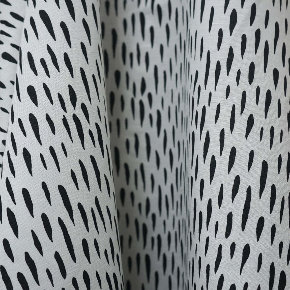 JF Fabrics CONFETTI 99SJ103 Fabric in White, Black