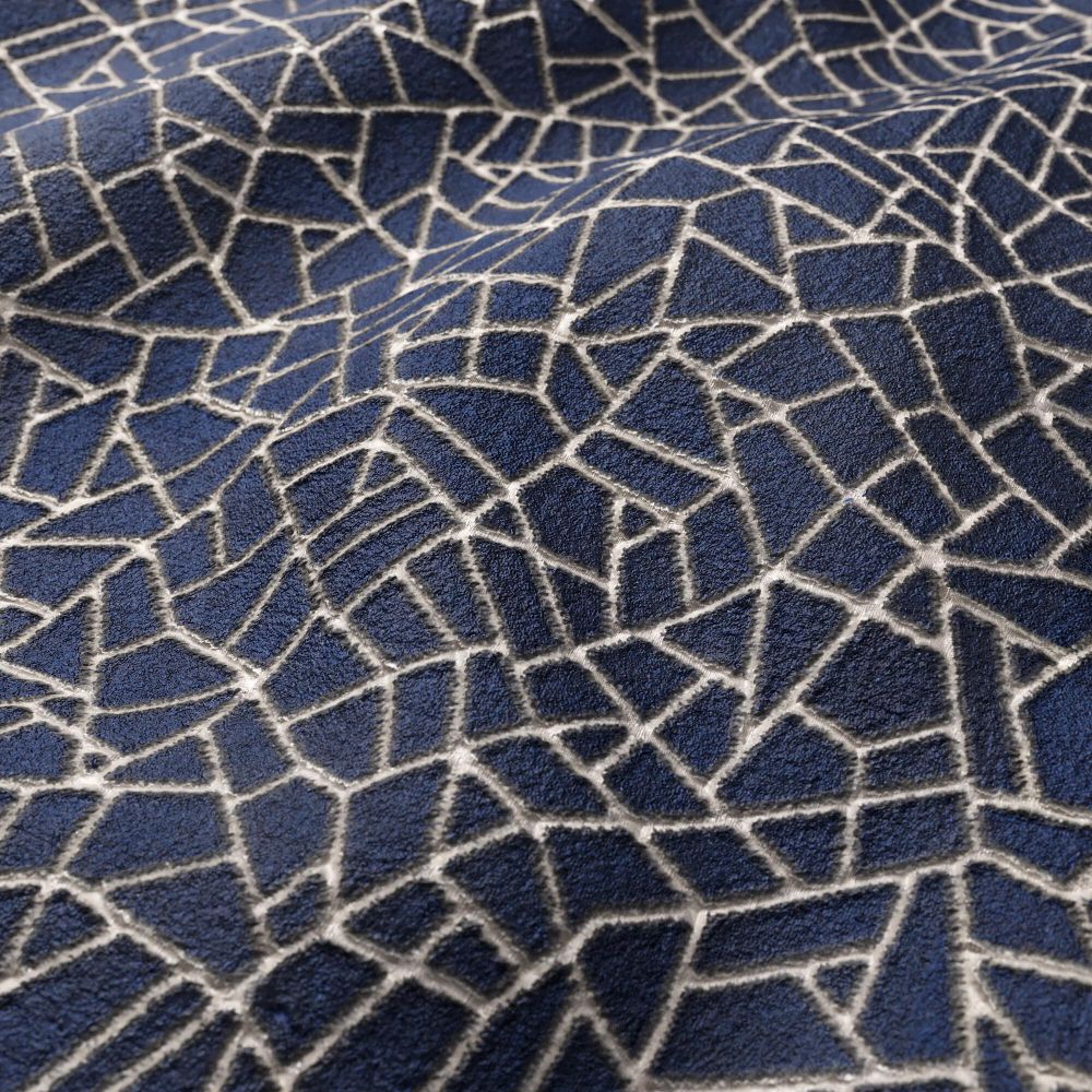 JF Fabrics CONTEST 69J9181 Upholstery Fabric in Blue, Navy, Midnight