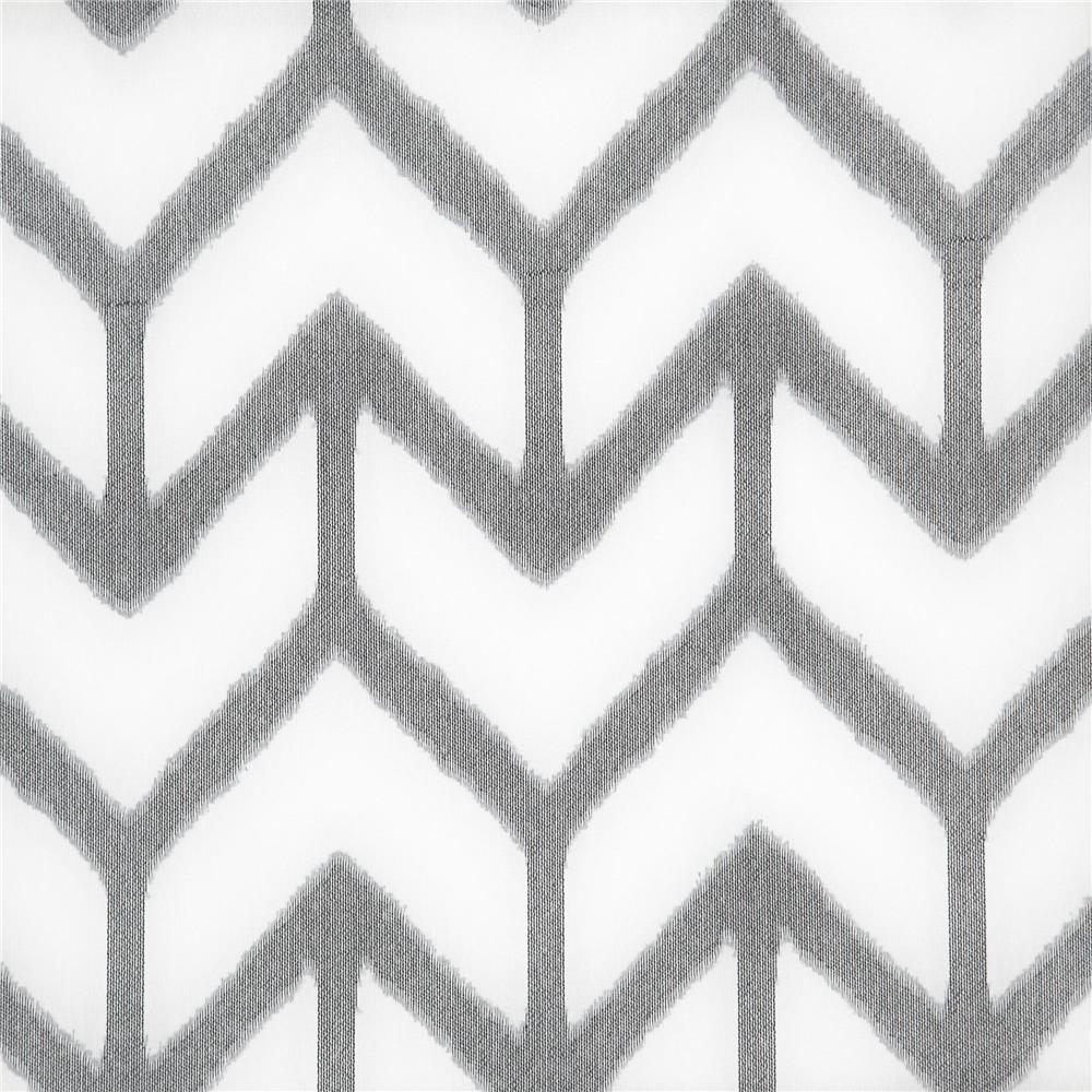 JF Fabrics COOLIDGE 97J8101 Fabric in Grey; Silver