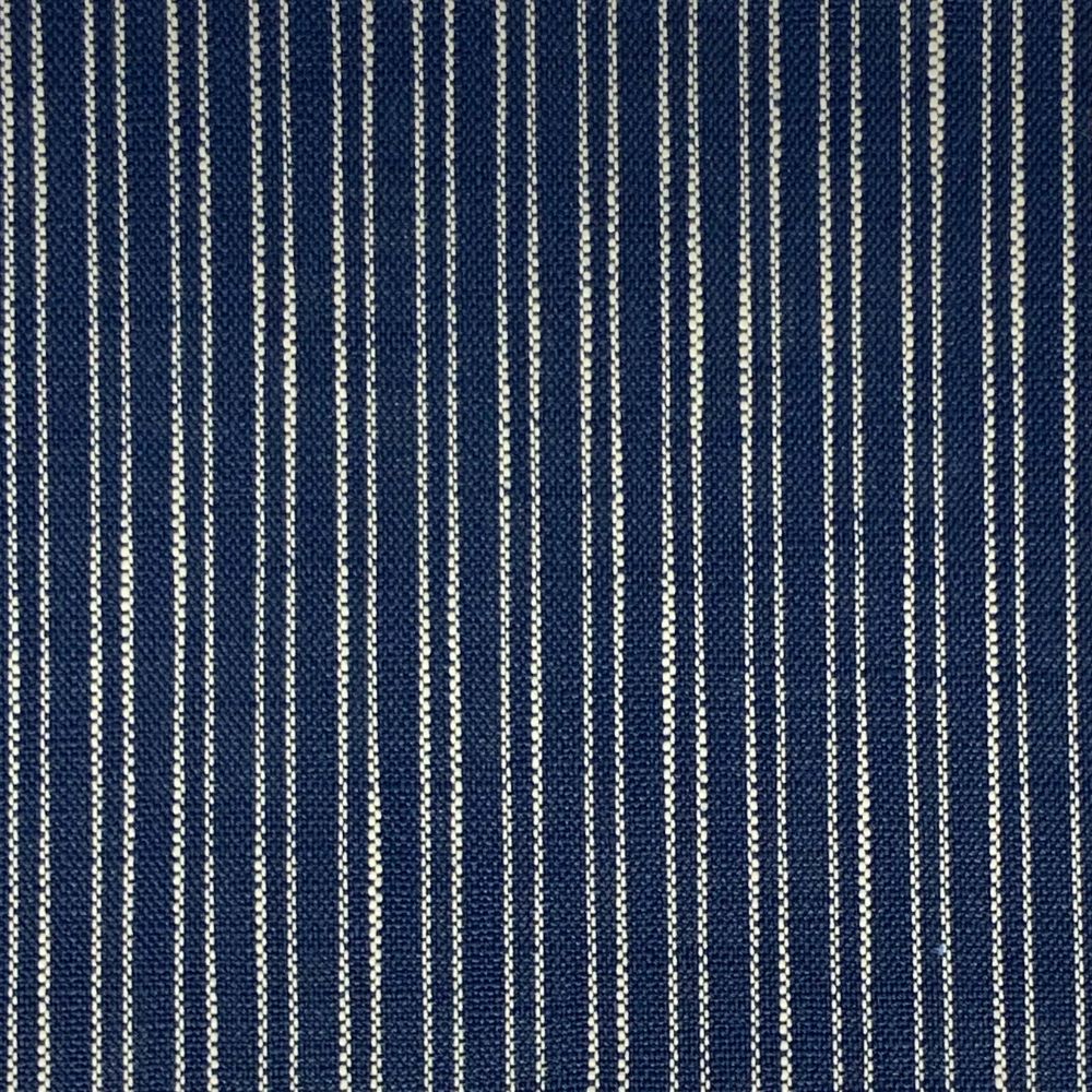 JF Fabrics COTTAGE 69J9411 Fabric in Navy/ White