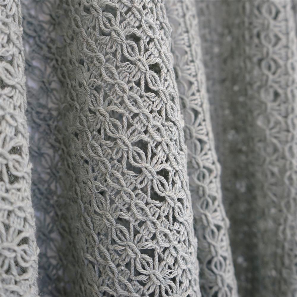JF Fabrics CROCHET 95SJ101 Fabric in Grey; Silver
