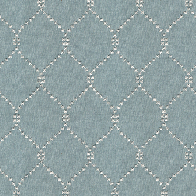JF Fabric DEMI-63 Color Concepts Silver Sage Emboidered Diamond Fabric